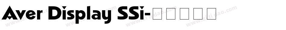 Aver Display SSi字体转换